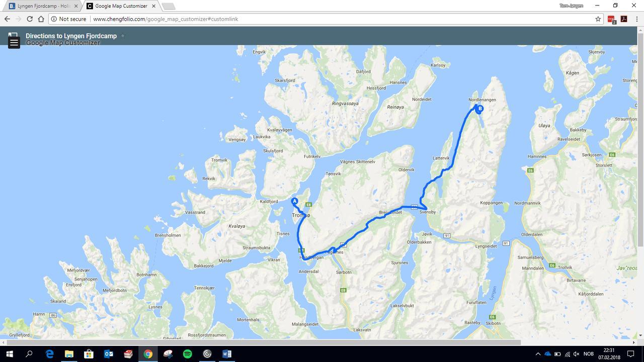 Nord-Lenangen Lyngen Fjordcamp 빌라 외부 사진